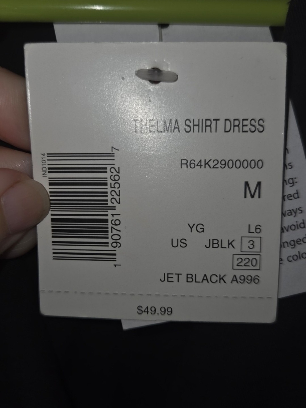 G by Guess Black Button-Front Mini Dress - Picture 3 of 6